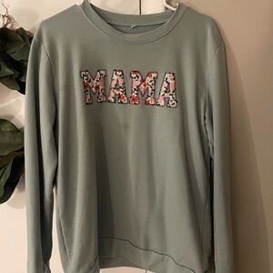 Floral Lettered Sweatshirt